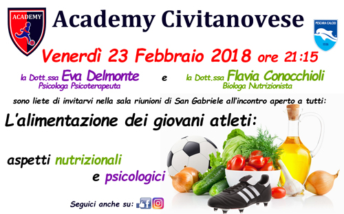 "L'ALIMENTAZIONE DEI GIOVANI ATLETI"
